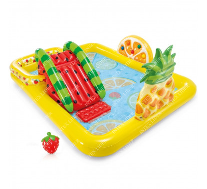 57158 Intex Игровой центр-бассейн Фрукты с шариками, 244х191х91см
